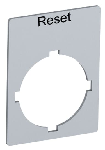 Product image for Thomas & Betts SK-615-552-27 22 mm Modular RESET Legend Plate