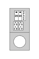 Midwest Electric Products R011C010U 20/20GFCI 100 Amp Surface Metered Temporary Power and Power Outlet
