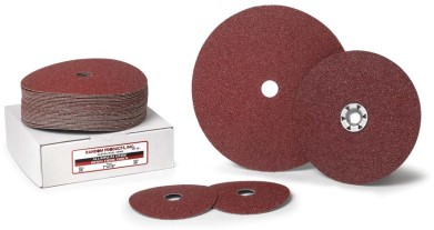 RANDOM PRODUCTS 5"x7/8" ALUMINUM OXIDE RESIN FIBRE SANDIN DISCS (80 GRIT)