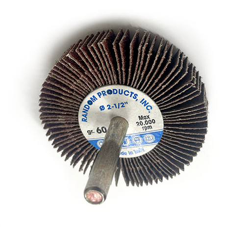RANDOM PRODUCTS 2-1/2"x1/2x1/4 MOUNTED FLAP WHEELS (60 GRIT)