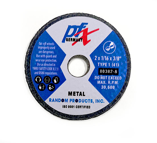 RANDOM PRODUCTS 3"x1/4x3/8 TYPE 1 GRINDING WHEEL