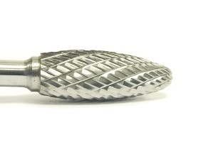 RANDOM PRODUCTS SH-2 DOUBLE CUT CARBIDE BURR (5/16"x3/4"x1/4")