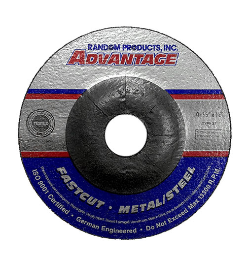 RANDOM PRODUCTS 4-1/2"x1/4x7/8 TYPE 27 GRINDING WHEEL