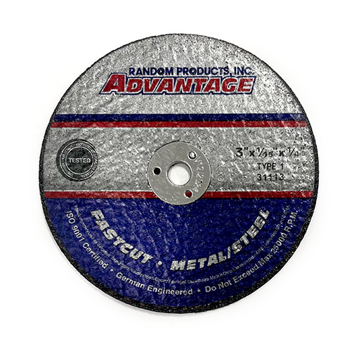 RANDOM PRODUCTS 3"x1/16x1/4 TYPE 1 CUT OFF WHEEL