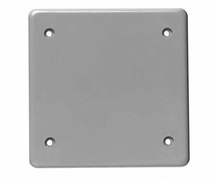 PVC BRC20-2-U PVC DBL GANG COV.