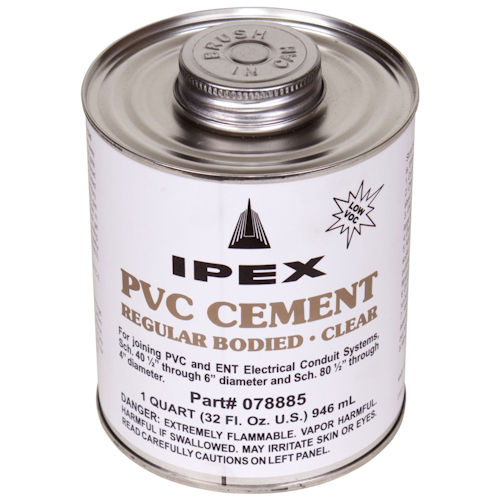 PVC SOLVENT CEMENT QUART LOW V.O.C.