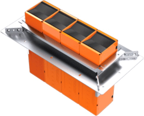 Product image for STI EZDG444S2 4-WAY FLOOR SLEEVE KITS CONSISTING OF 1-EZD444MBS2 AND 1-EZG444