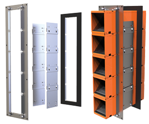 Product image for STI EZP544WV EZ-PATH SERIES 44+ FIRE-RATED PATHWAY VERTICAL MULTI GANG WALL BRACKET KIT FOR 5 PATHWAYS