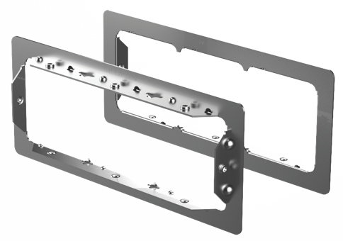 Product image for STI EZP333W PR TRIPE WALL PLATES