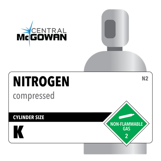 Nitrogen, K, 3.0, Beverage, 99.9%, High Pressure Steel (HPS), CGA 580