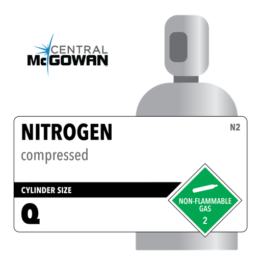 Nitrogen, Q, 3.0, Beverage, 99.9%, High Pressure Steel (HPS), CGA 580