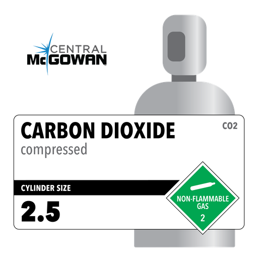 Carbon Dioxide, 2.5, 2.8, Beverage, 99.8%, High Pressure Aluminum (HPA), CGA 320