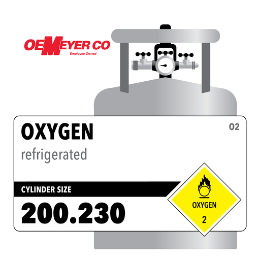 Oxygen, 200.230, Low Pressure Steel (LPS), CGA 580-Liquid Cylinder