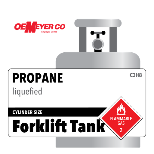 Propane, Forklift Tank, High Pressure Steel (HPS), CGA 510