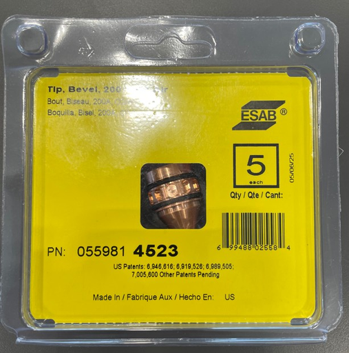 ESAB® Bevel Tip 200 A, Oxygen/Air, I-Series