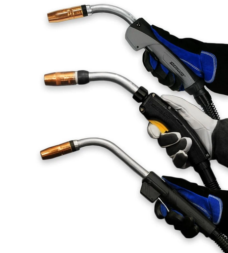 BTB SEMI-AUTOMATIC AIR-COOLED, MIG GUN, 400 AMP, 25 FT,