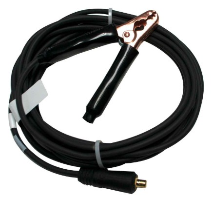 WORK LEAD - 45A 8AWG WITH QUICK DISCONNECT & HAND CLAMP 25'