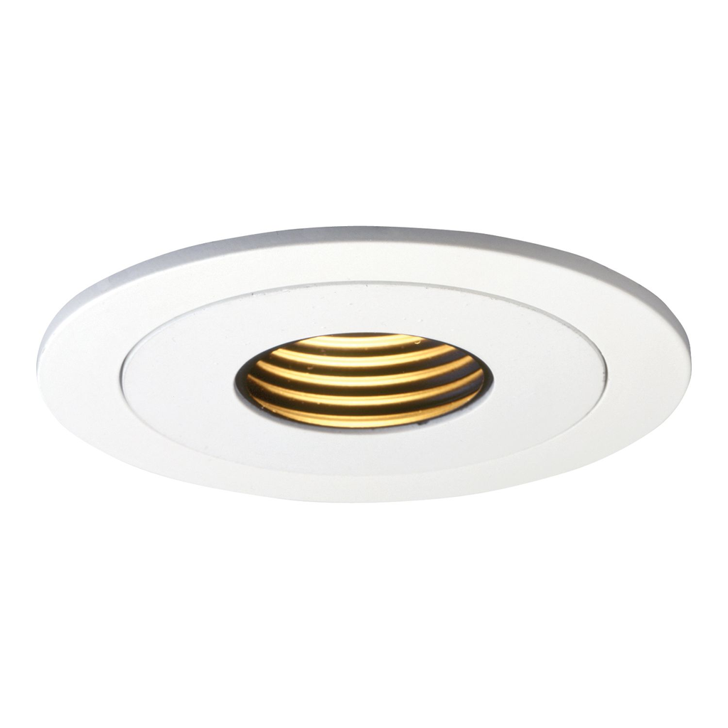 Product image for Halo 1419P 4" Trim Pinhole Baffle White Trim with Black Baffle, MR16