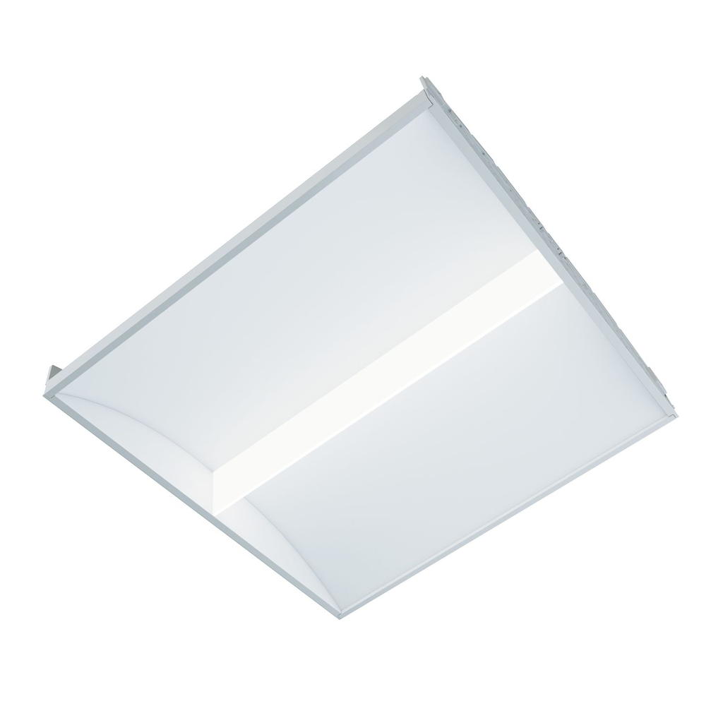 Product image for Metalux 22SR-LD2-20-C-UNV-L835-CD1-U LED, 2'x2' SkyRidge, WaveStream, 2000 Lumens, 85 CRI, 3500K, UNV 0-10V Dimming Driver, Curved