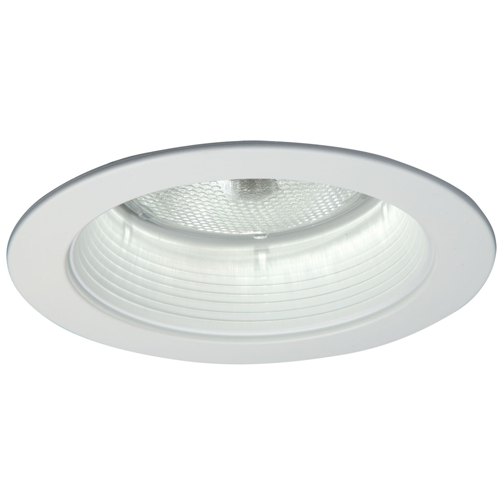 Product image for Halo 5014P 5" Trim Shallow Metal Baffle White Trim with White Baffle