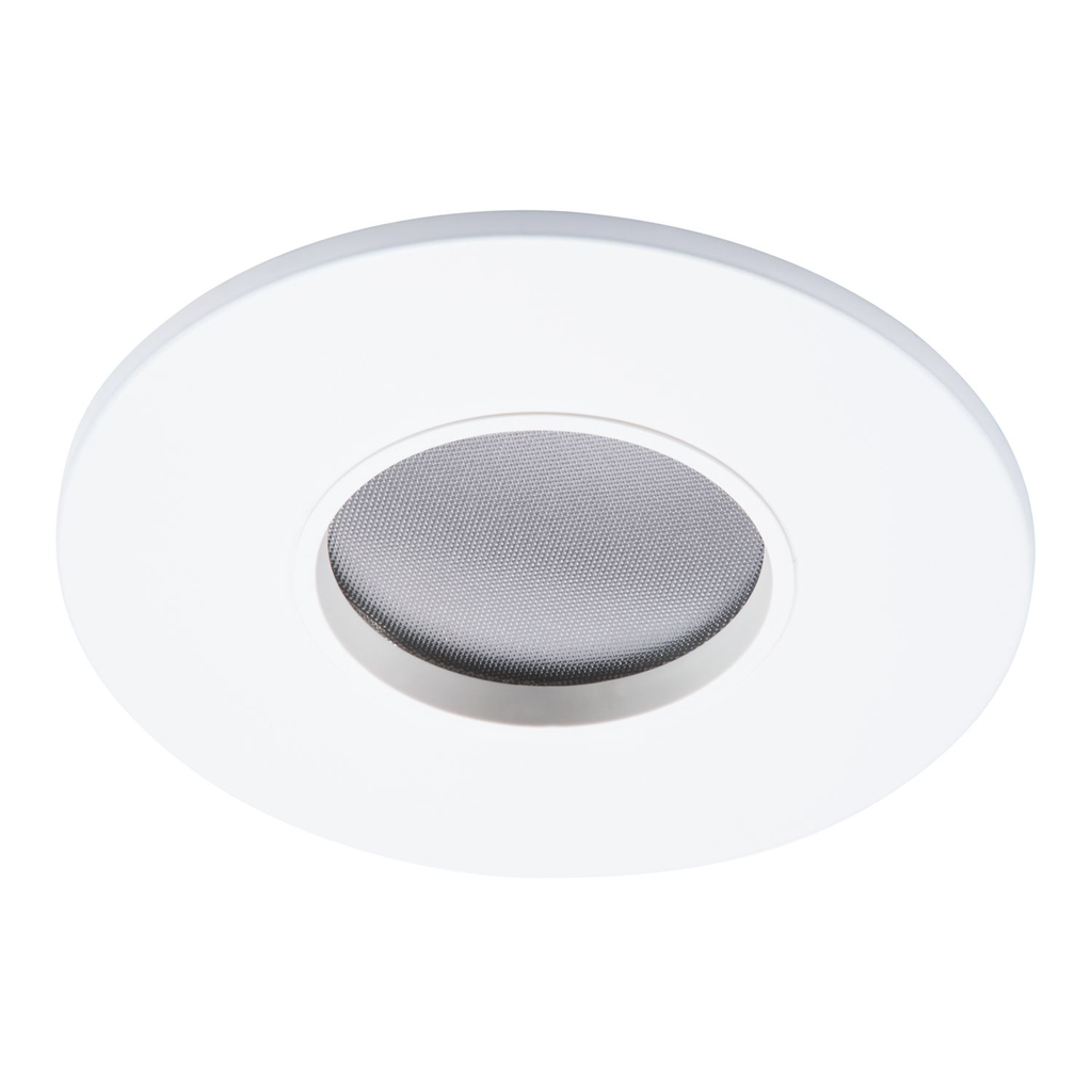 Product image for Halo TL43R2GMWWB 2" round lens pinhole ML4 trim, matte white flange, white lens frame