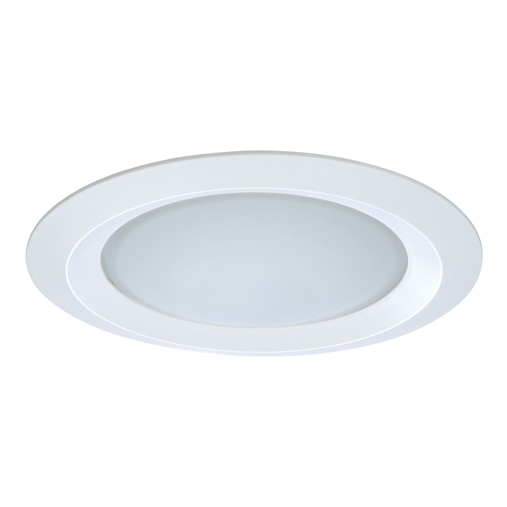 Product image for Halo 5150WH 5" Frost dome glass lens, wet location, self-flange, Matte White