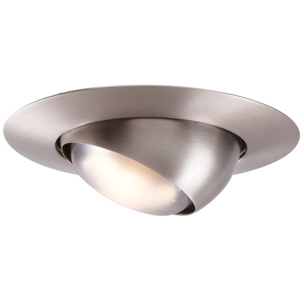 Product image for Halo 78SN 6" Trim PAR30L Eyeball Satin Nickel Trim with Satin Nickel Eyeball, 30 Degree tilt