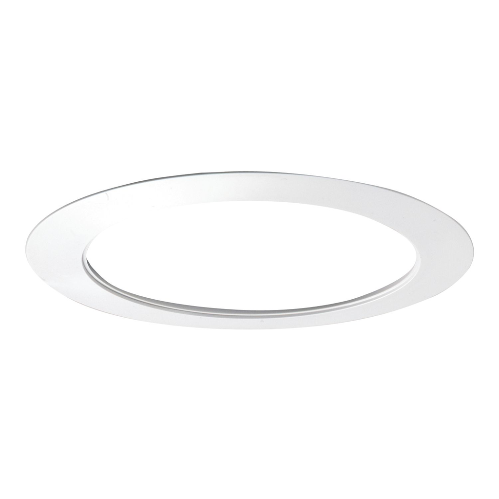 Product image for Halo OT400P Oversized white metal trim ring. May be used behind Halo ML7 LED and All-Pro RL7 LED trim rings.