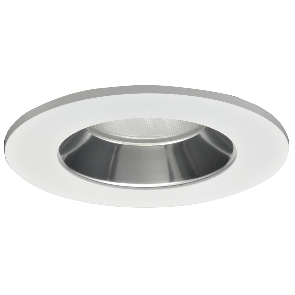 Product image for Halo TL402SCS 4" LED Trim, Solite(R) Glass Lens, Specular Clear Reflector, Matte White Ring, Shower Rated