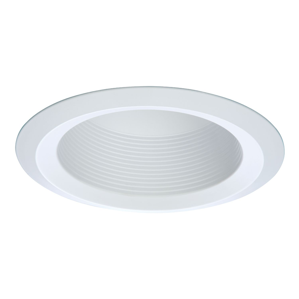 Product image for Halo 6125WB 6" Full Cone White Baffle, White Self-Flange Ring