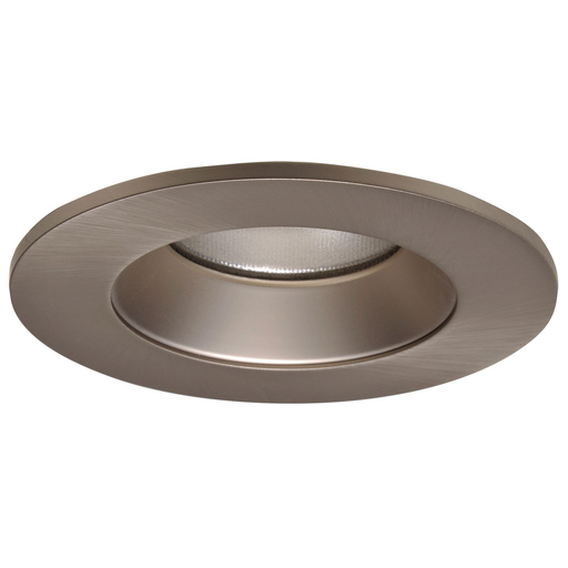 Product image for Halo TL410SN 4" LED Trim, Frost Dome Polymer Lens, Satin Nickel Reflector and Ring, Shower Rated