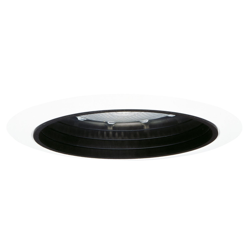 Product image for Halo 5010 5" Trim Baffle White Trim with Black Baffle PAR