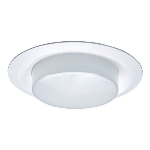Product image for Halo 6160WH 6" Drop Opal Plastic Lens, White Plastic Trim, Showerlight