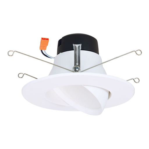 LA56069301EWH - LA 5 in. and 6 in. White LED Adjustable Gimbal Trim, 3000K