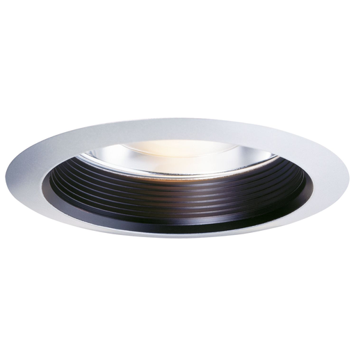 Product image for Halo 30PAT 6" Trim Air-Tite Super Trim - Baffle White Trim, Black Baffle, Clear Reflector