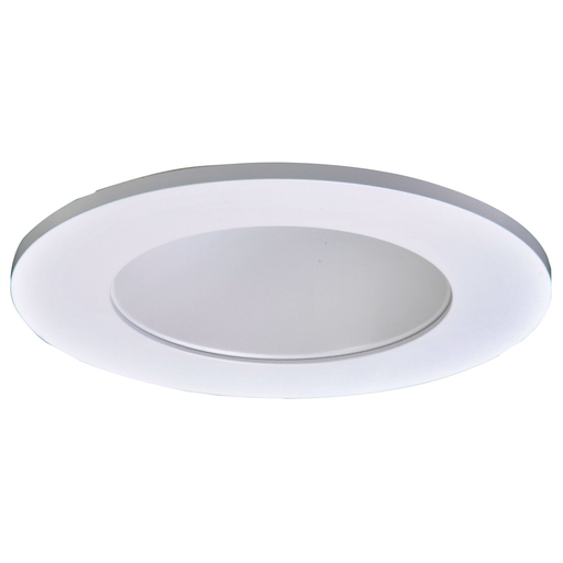 Product image for Halo TL410WH 4" LED Trim, Frost Dome Polymer Lens, White Reflector, Matte White Ring, Shower Rated
