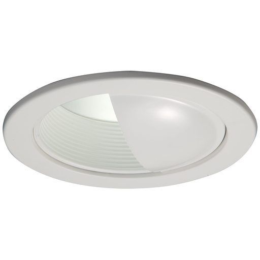 5030W - 5" Trim Wall Wash White Trim and Scoop, White Baffle