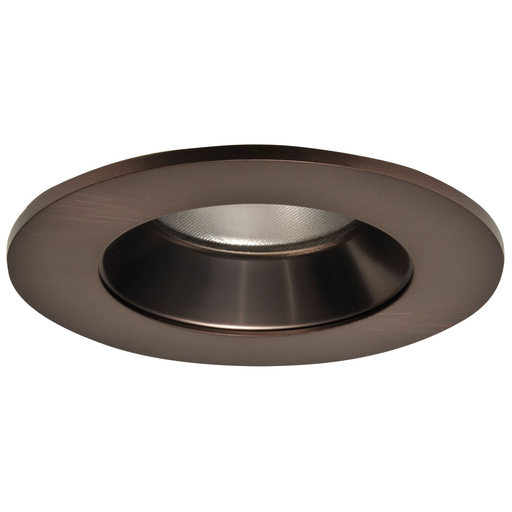 Product image for Halo TL402TBZS 4" LED Trim, Solite(R) Glass Lens, Tuscan Bronze Reflector, Matte White Ring, Shower Rated