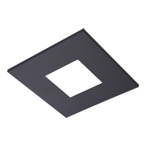 Product image for Halo TL42SMB 2" square open pinhole ML4 trim, matte black flange