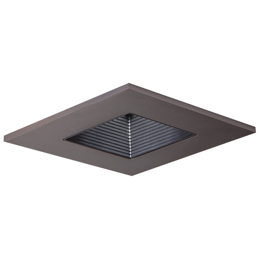 Product image for Halo 3011TBZBB 3" Trim Adjustable 15 Degree Square Tuscan Bronze Trim with Black Baffle