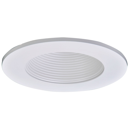 Product image for Halo TL411WB 4" LED Trim, Frost Dome Polymer Lens, White Baffle, Matte White Ring, Shower Rated