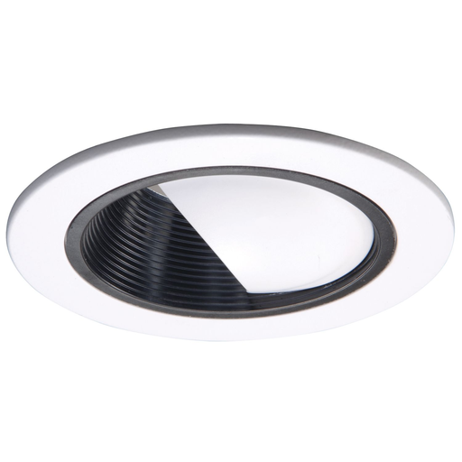 Product image for Halo 992P 4" Trim Wall Wash White Trim and Scoop, Black Baffle