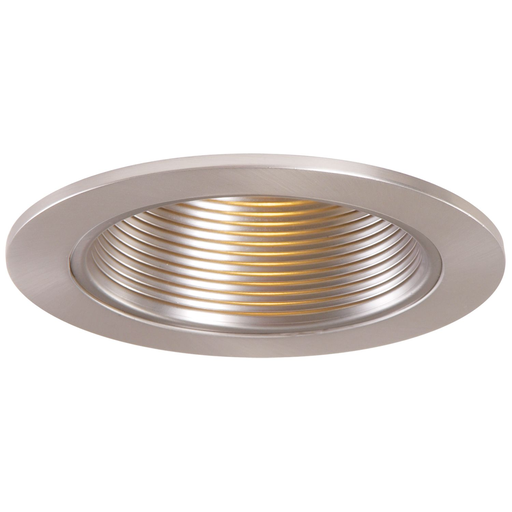 Product image for Halo 953SN 4" Trim Metal Baffle Satin Nickel Trim with Satin Nickel Baffle