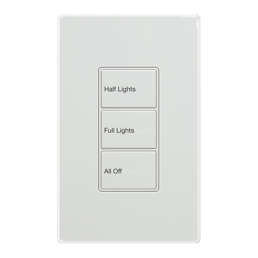 Greengate RC-3TLB-Z1D-W Wallstation, 3 Large Buttons, White Product image for Greengate RC-3TLB-Z1D-W Wallstation, 3 Large Buttons, White