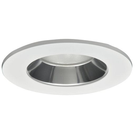 Product image for Halo TL402SCS 4" LED Trim, Solite(R) Glass Lens, Specular Clear Reflector, Matte White Ring, Shower Rated