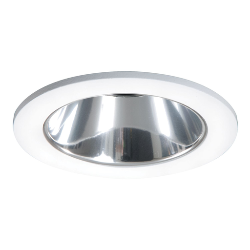 Product image for Halo 3004WHC 3" Trim Adjustable 35 Degree Reflector White Trim with Clear Reflector