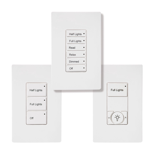 WaveLinx W4S-RL-W Wireless 4-Button Small Wallstation, Raise Lower-White Product image for WaveLinx W4S-RL-W Wireless 4-Button Small Wallstation, Raise Lower-White