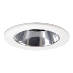 Halo 3007WHC 3" Trim Lensed Shower Light 15 Degree White Trim with Clear Reflector