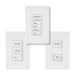 WaveLinx W4S-RL-W Wireless 4-Button Small Wallstation, Raise Lower-White