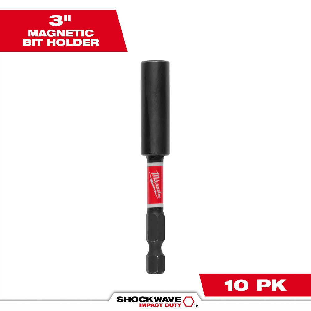 Product image for Milwaukee 48-32-4305 SHOCKWAVE™ 3" Magnetic Bit Tip Holder